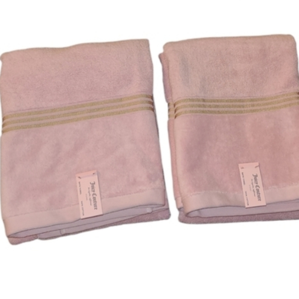 Juicy Couture Pink Bath Towel Set